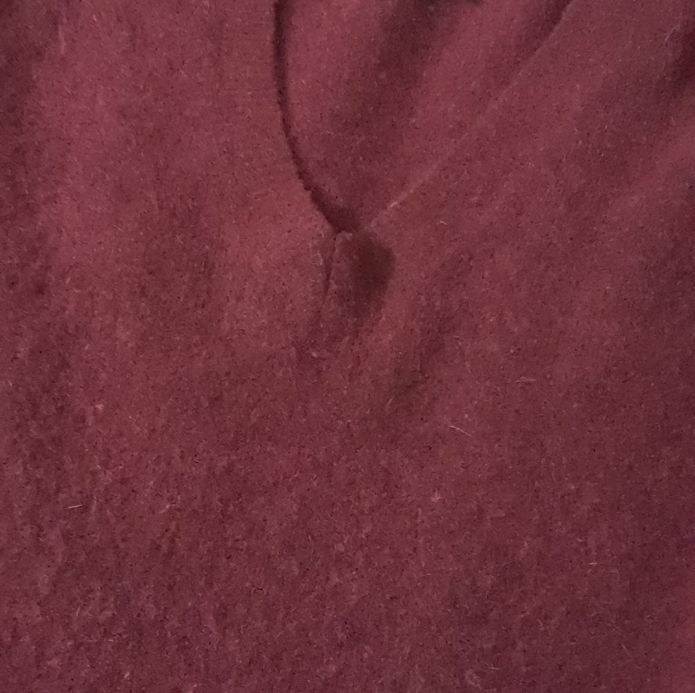 Size XS Banana Republic Maroon Burgundy V Neck Sweater Merino Wool Alpaca - Picture 13 of 16